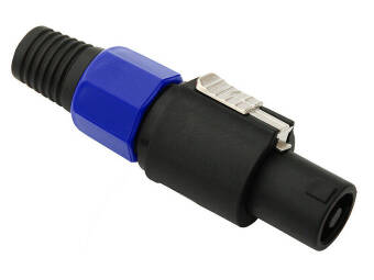 Speakon Stecker 4-pol Lautsprecher Audio Kabel Adapter Stecker BLAU