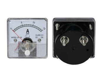 0 - 15 A DC Analog Amperemeter Platz - CLASS 2,5