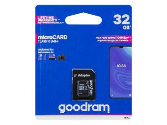 Karte microSDHC 32GB+Adapter SD CL10 GOODRAM UHS-I